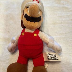 Nintendo Super Mario Fire Mario Plush‎ Doll Small 6-14 in Red